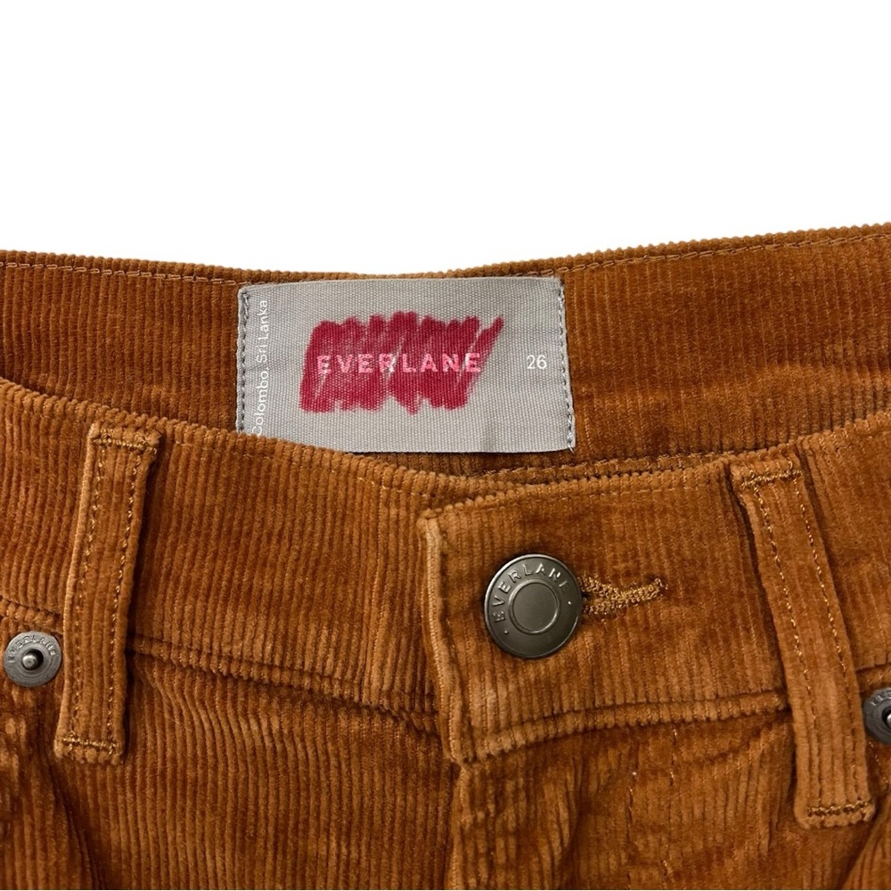 Everlane Baby Cord Cheeky Corduroy Pants Acorn Brown 26 - Picture 3 of 6